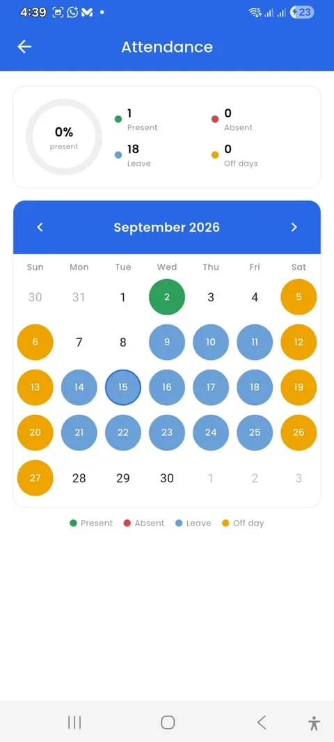Jantrah Tech school management parent app, screen 6