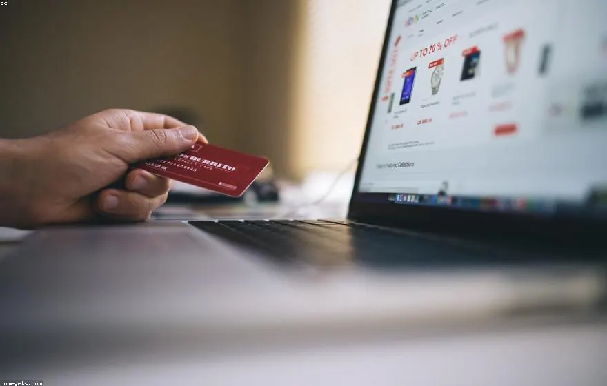 Magento e-commerce store on screen
